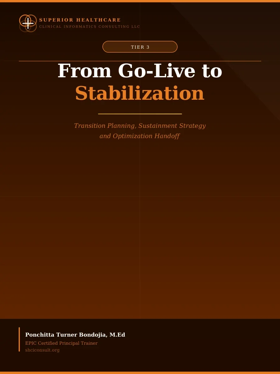 From Go-Live to Stabilization