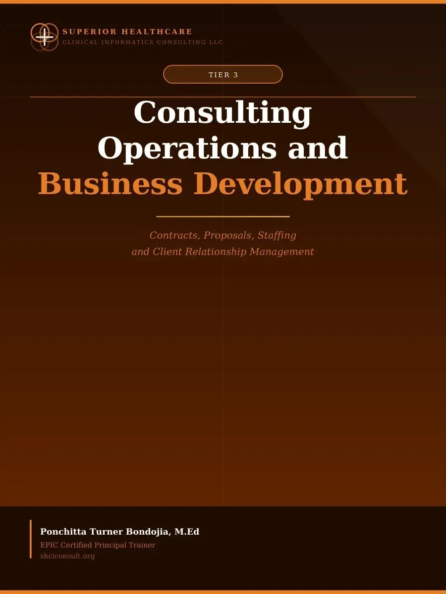 Consulting Operations and Business Development
