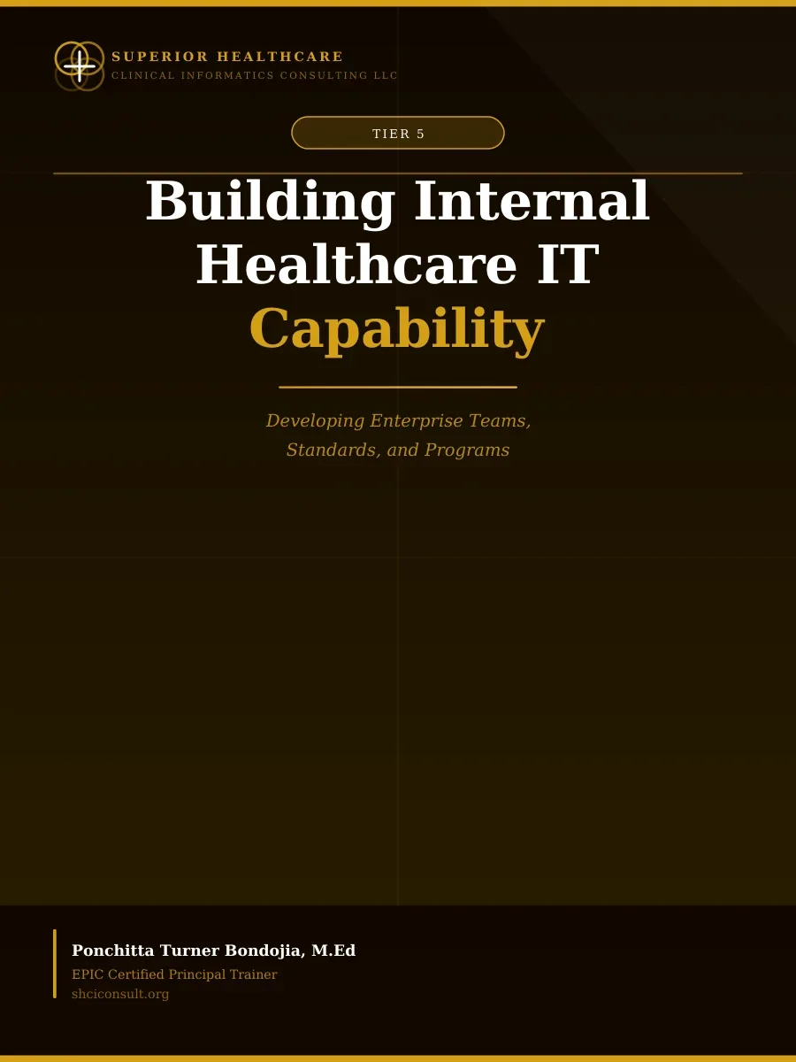 Building Internal Healthcare IT Capability