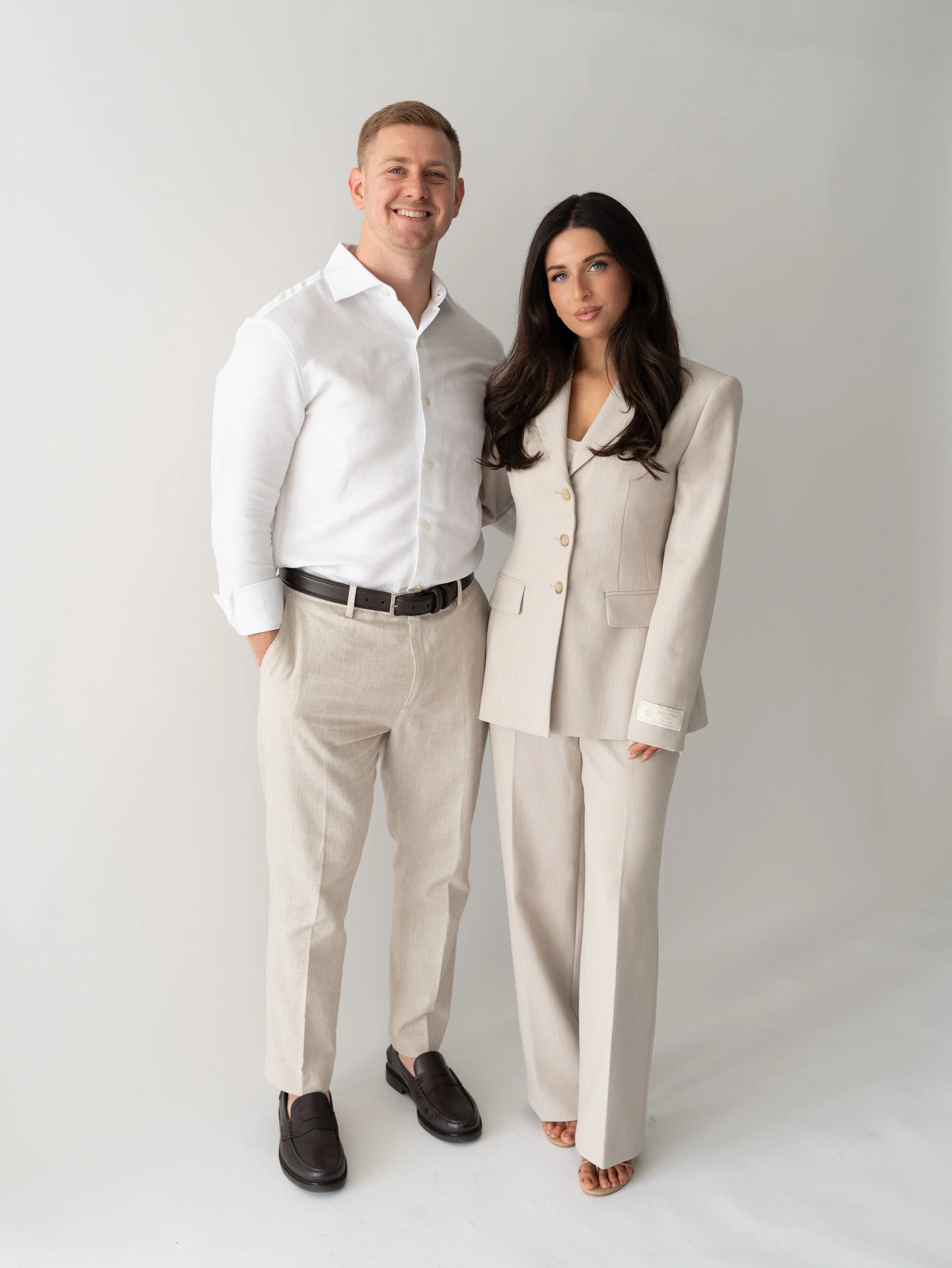 Hannah and Cameron Andersen, founders and owners of Seventy Seven Hair Lounge in Alpharetta