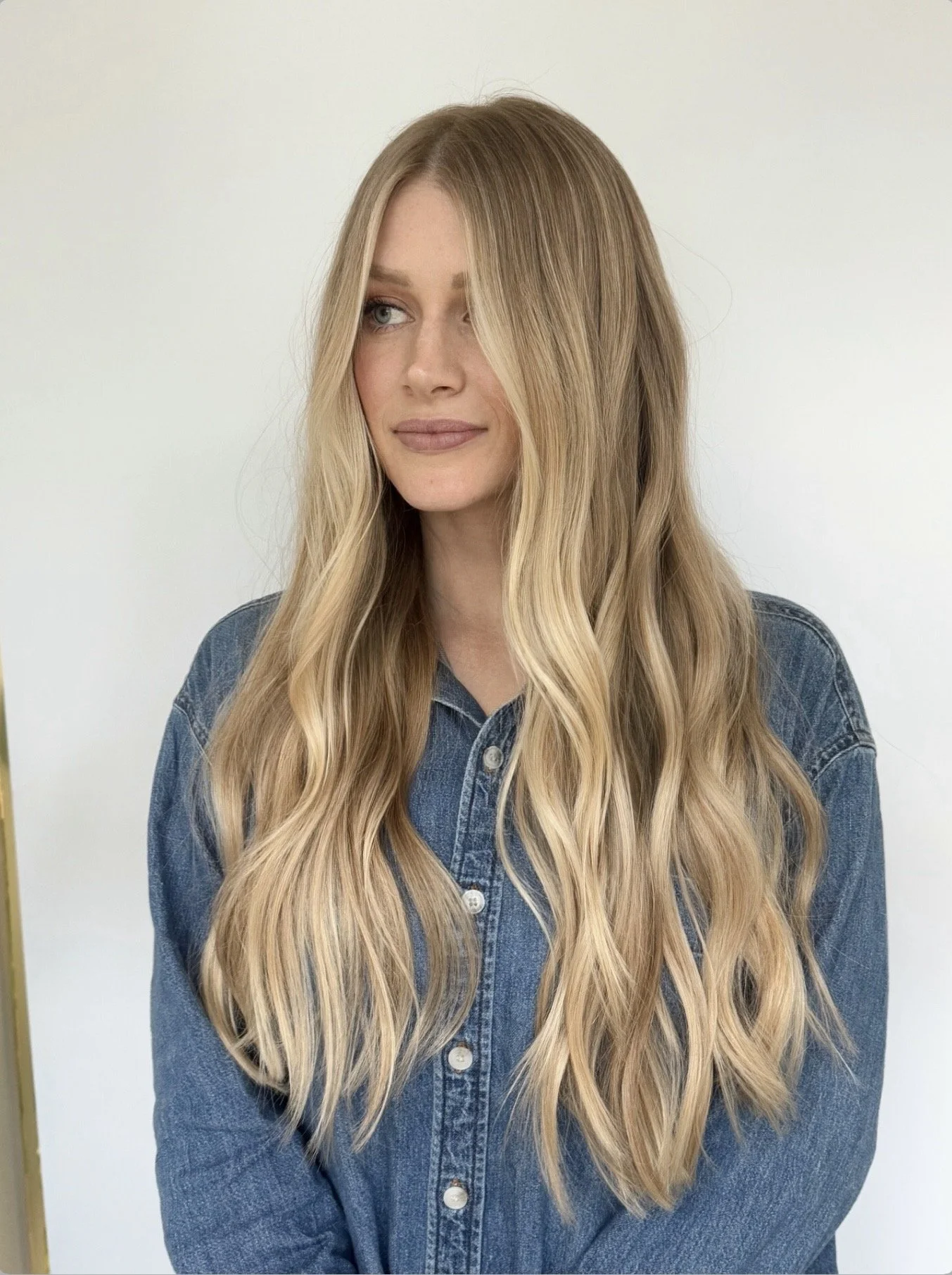 Dimensional blonde color by Seventy Seven Hair Lounge in Alpharetta