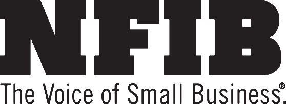 Logo of NFIB, the Voice of Small Business, with large black letters and a tagline below.