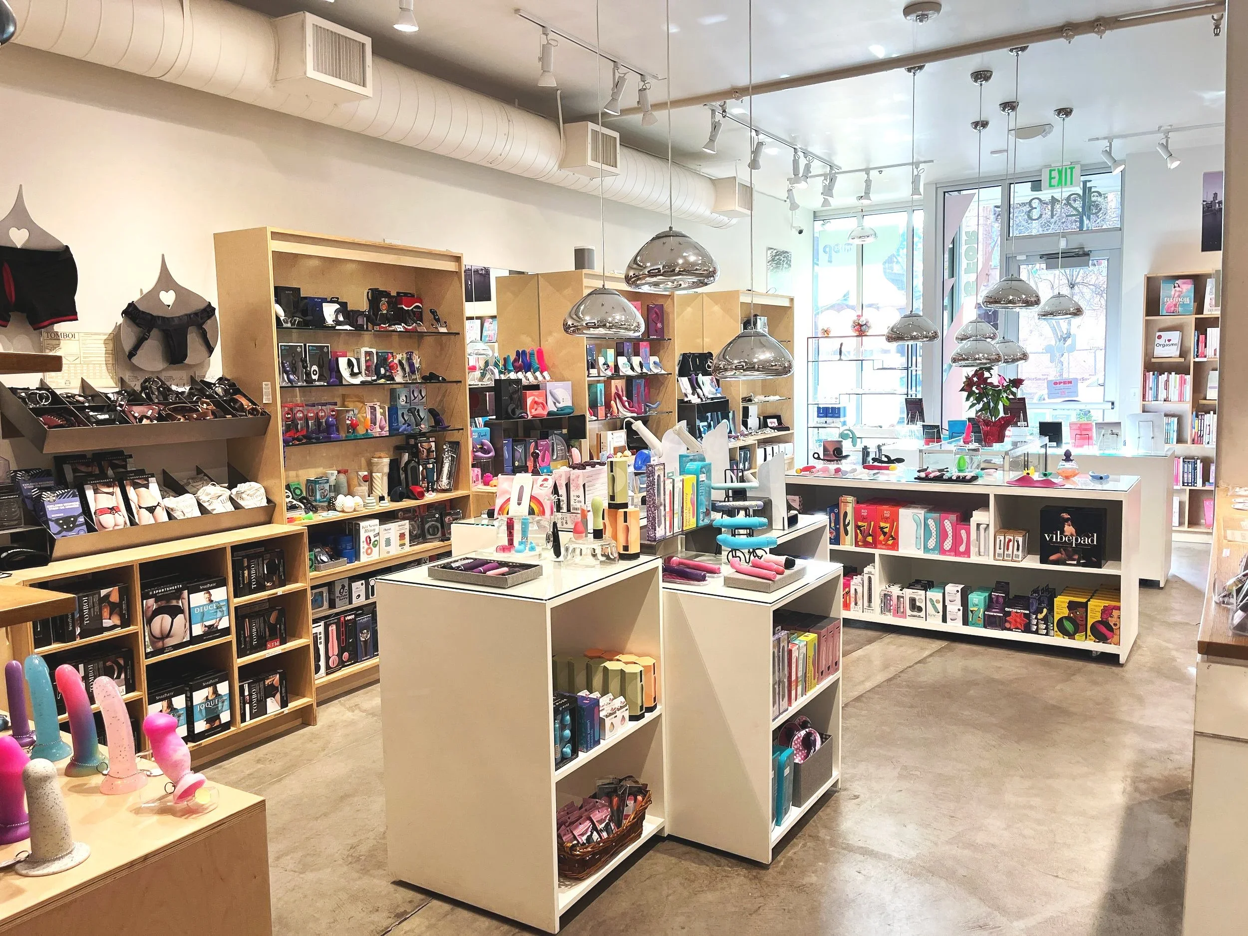 Inside of She Bop, adult store in Portland Oregon