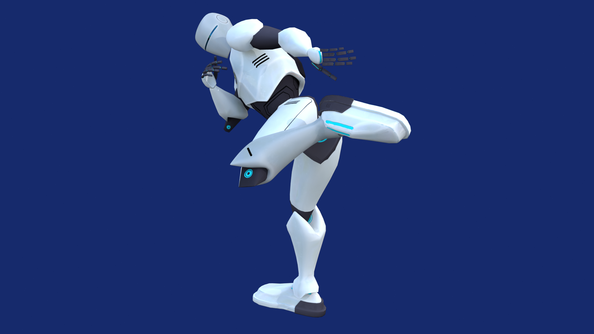 AceNerds' male robot mascot for motion visualization