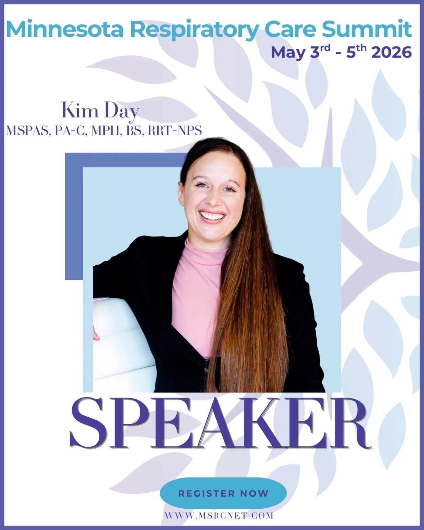We&rsquo;re excited to introduce our next speaker, Kim Day 👏

A graduate of Saint Paul College Respiratory Care Program, Kim built an incredible career at Children&rsquo;s. From pediatric/neonatal RT to educator, transport team member, and ECMO spec