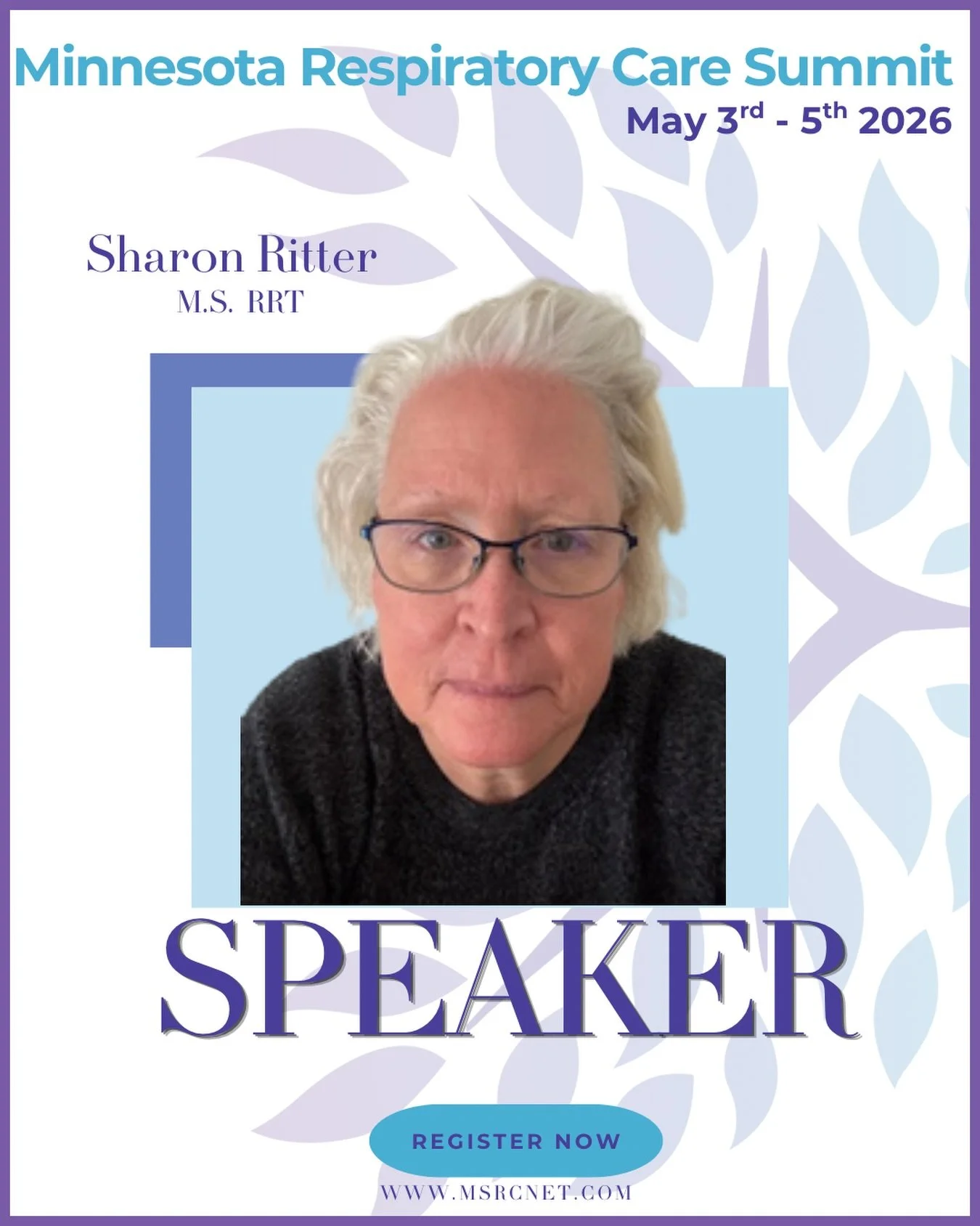 ✨ Meet Our Next Speaker: Sharon Ritter!✨
With 35+ years in respiratory care and 30 years as a bedside ECMO specialist, Sharon Ritter brings unmatched experience across neonatal, pediatric, and adult populations.

A former leader at University of Minn