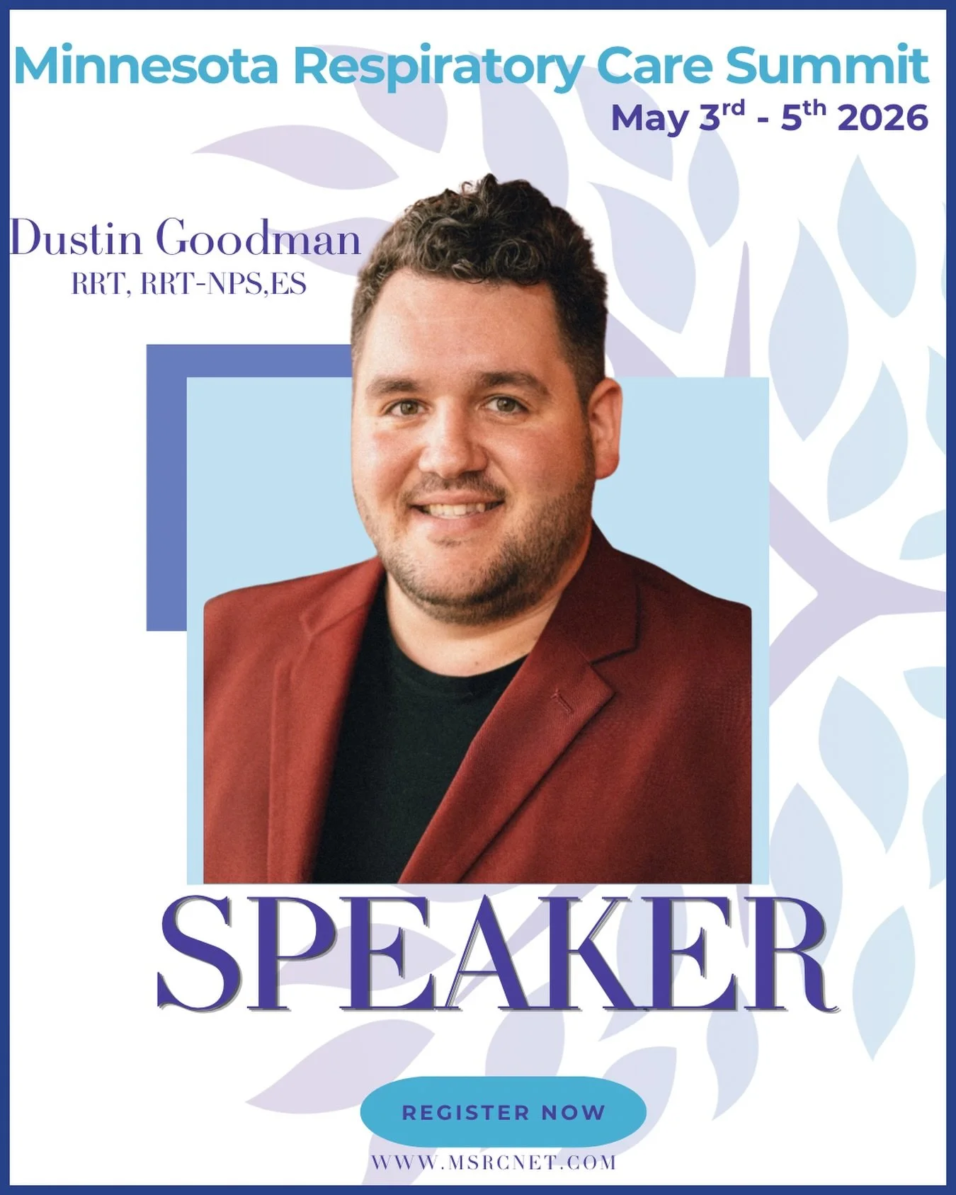 Dustin is a powerhouse in the respiratory care community! He&rsquo;s in leadership roles with the WSRC, AARC, and HOSA and works as an RT and ECMO Coordinator in Minneapolis, bringing experience across neonatal, pediatric, and adult critical care. Fr