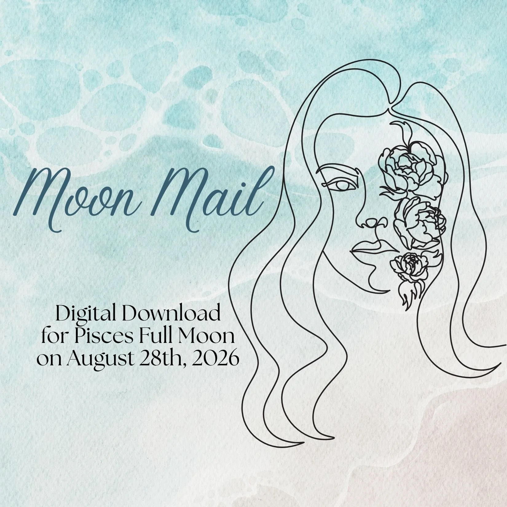 Moon Mail: Full Moon Ritual Kit for 8/28/26 (Digital Download)