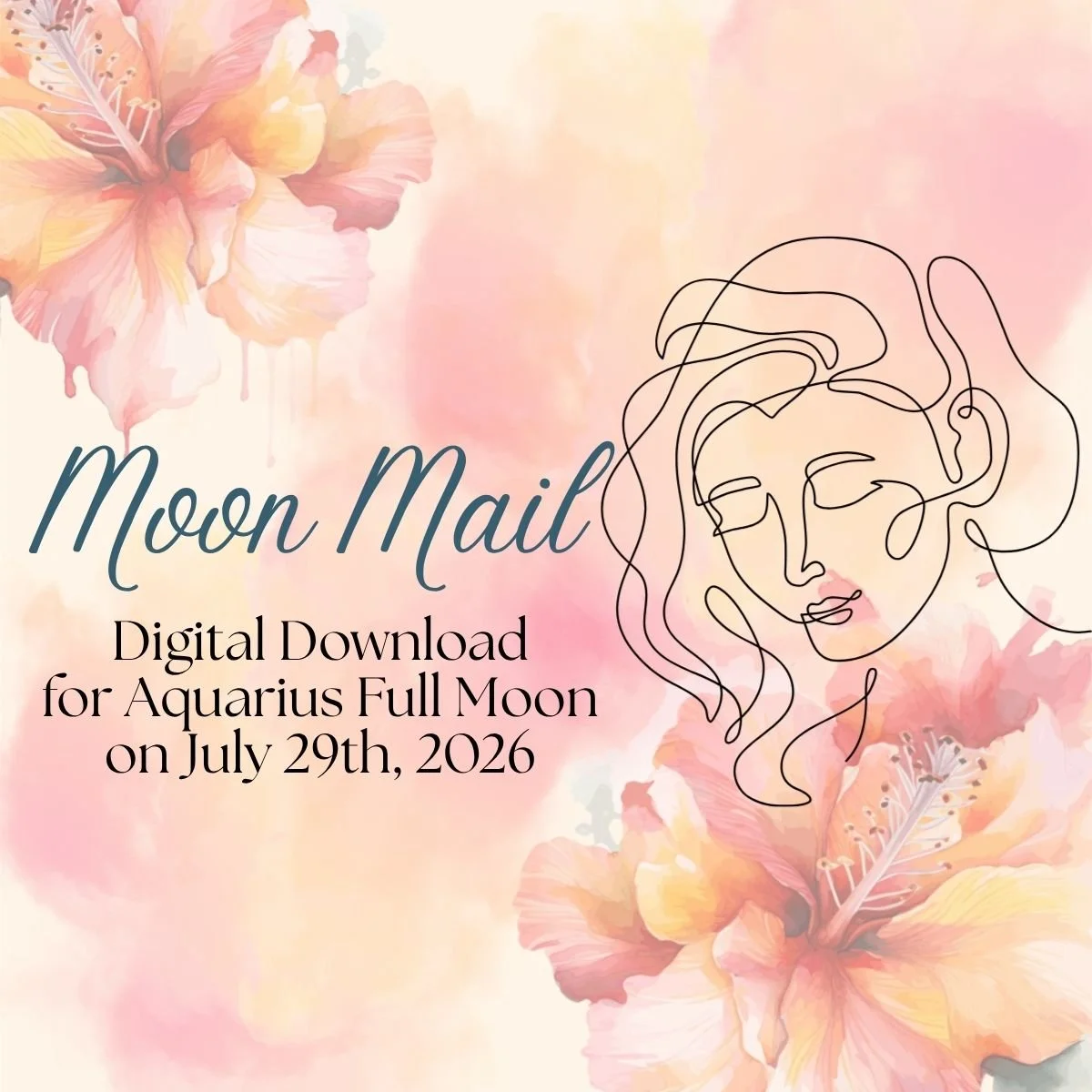Moon Mail: Full Moon Ritual Kit for 7/29/26 (Digital Download)