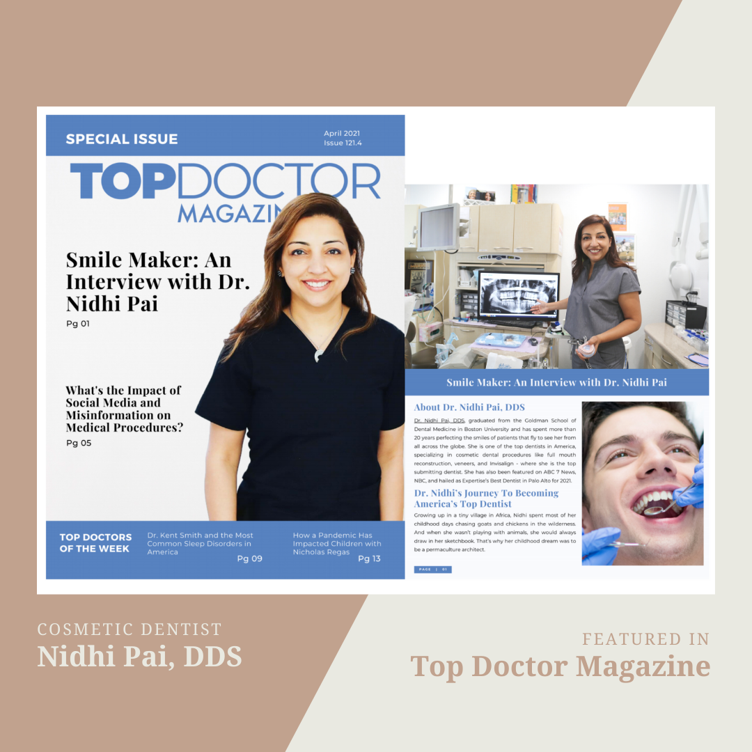 Dr. Nidhi Pai Featured in Top Doctor Magazine