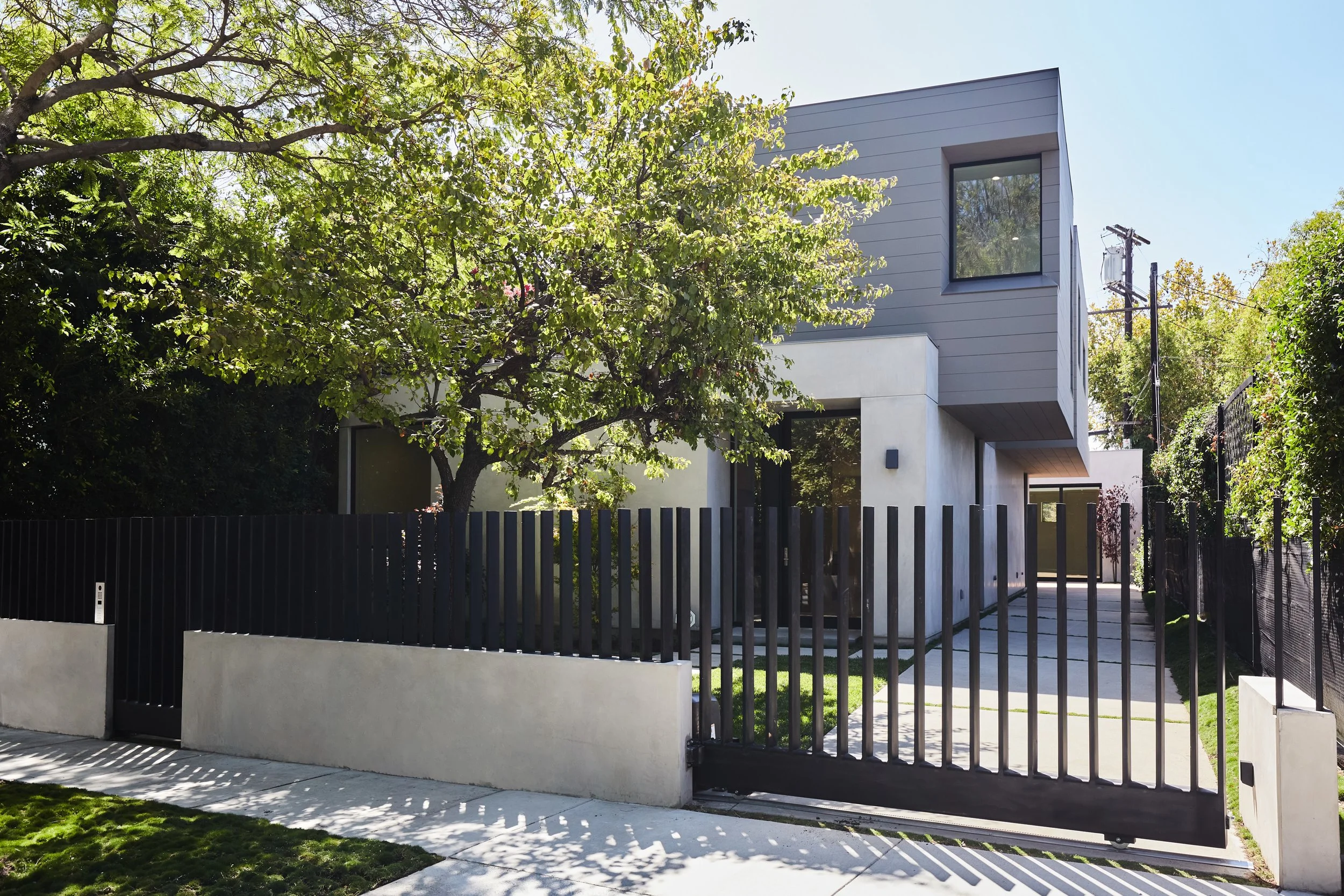 Contemporary West Hollywood residence showcasing clean architectural lines, premium exterior materials, and thoughtful landscape integration by JBurton General Contractor.