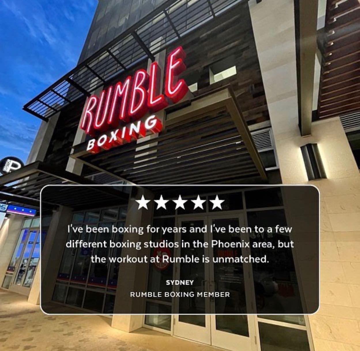 Testimonials. What&rsquo;s not to love about @rumbleboxingtempe ?! #rumbleboxing