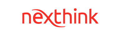 Nexthink logo with red and black text
