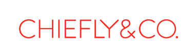 Logo for CHIEFLY & CO. in red and black text