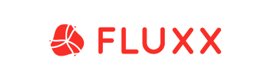 Fluxx logo with a stylized basketball graphic