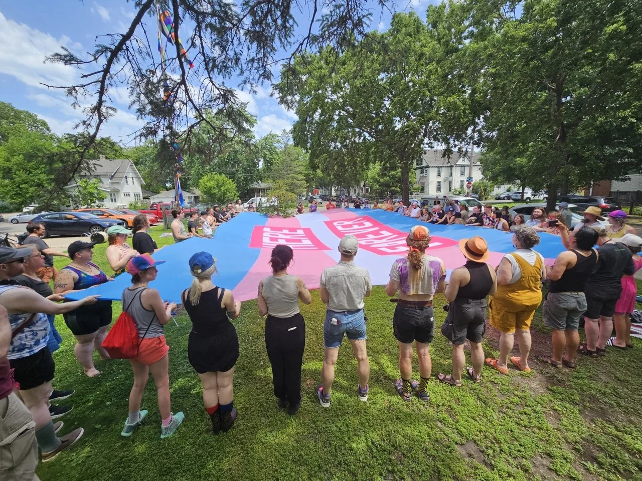 Here Forever: A Trans and Non-Binary Flag Raising Ceremony