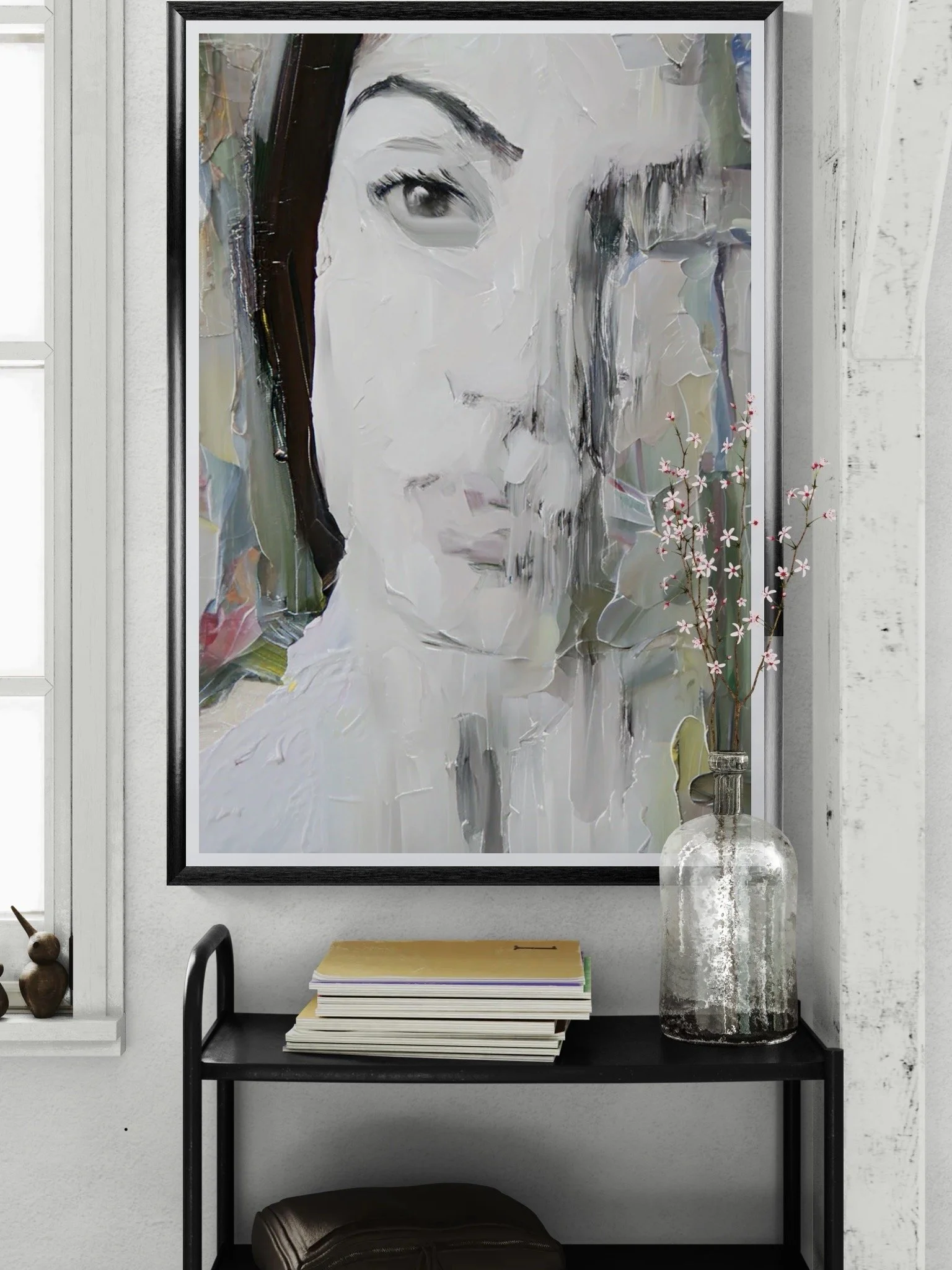 Sunday with a trolley with flowers and books.JPEG