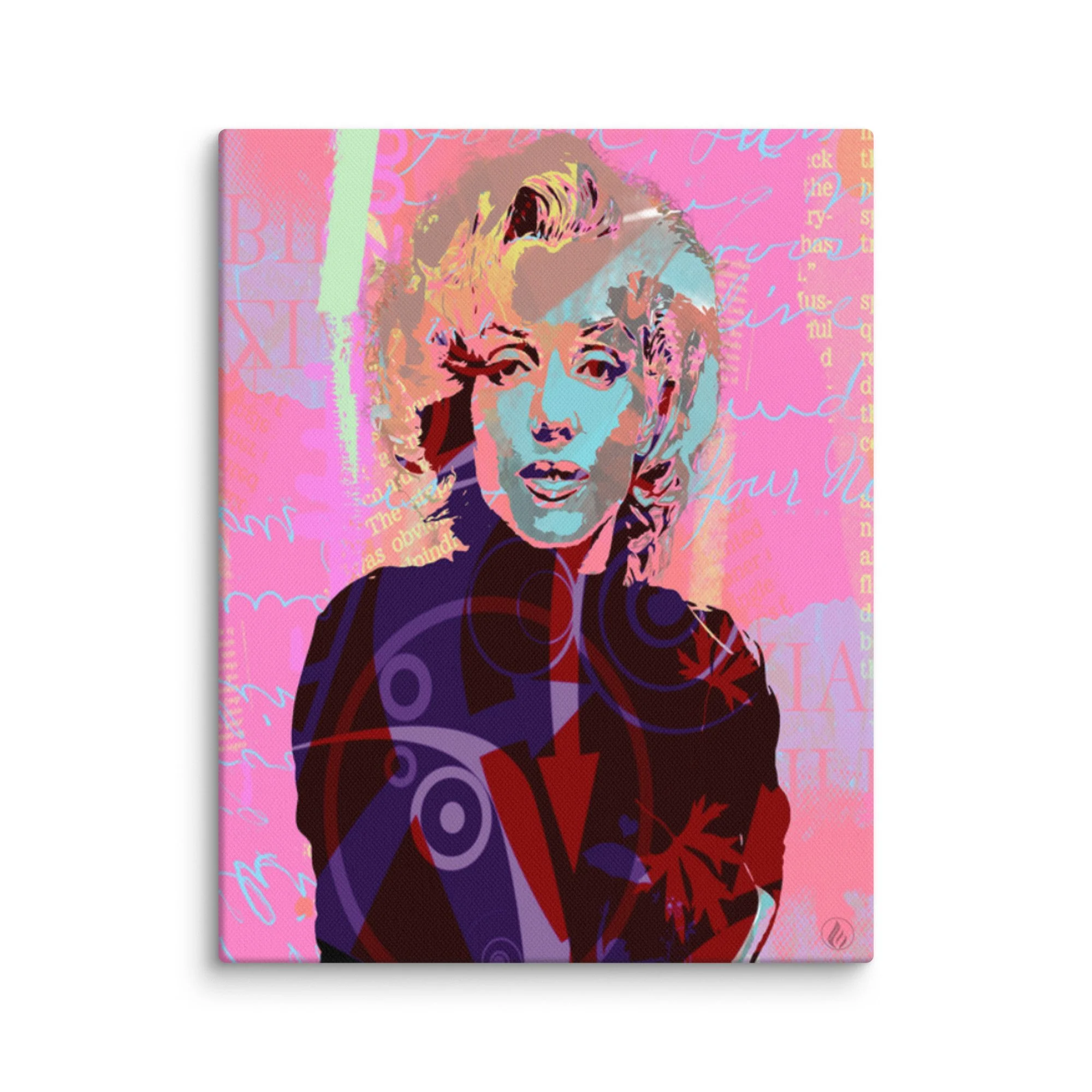 Marilyn Monroe Pop Art Print – Pink Marilyn Wall Art – Celebrity Portrait