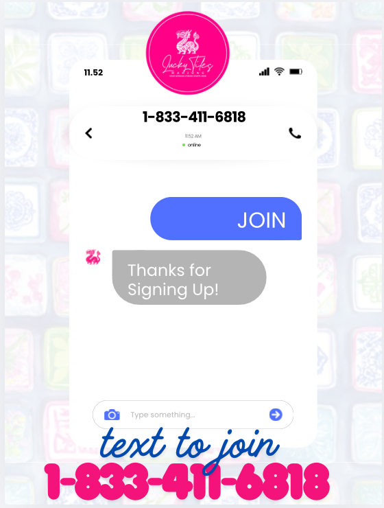 Text to Join Lucky Tiles 1-833-411-6818