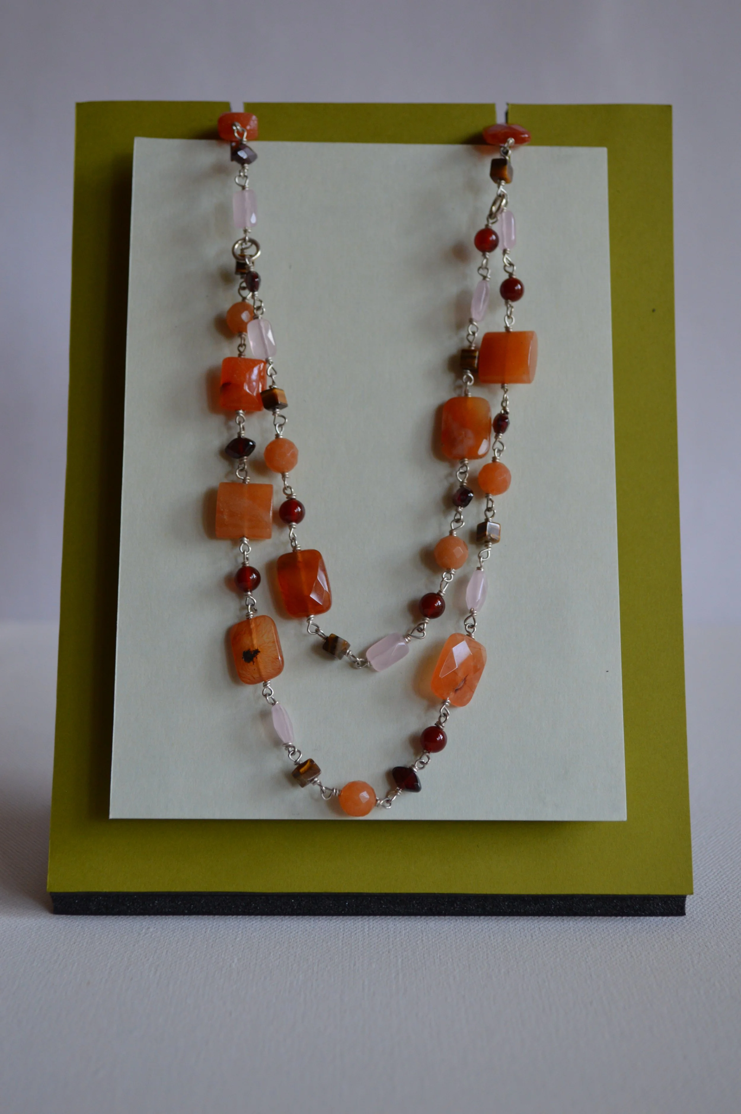 Carnelian Double Strand Necklace