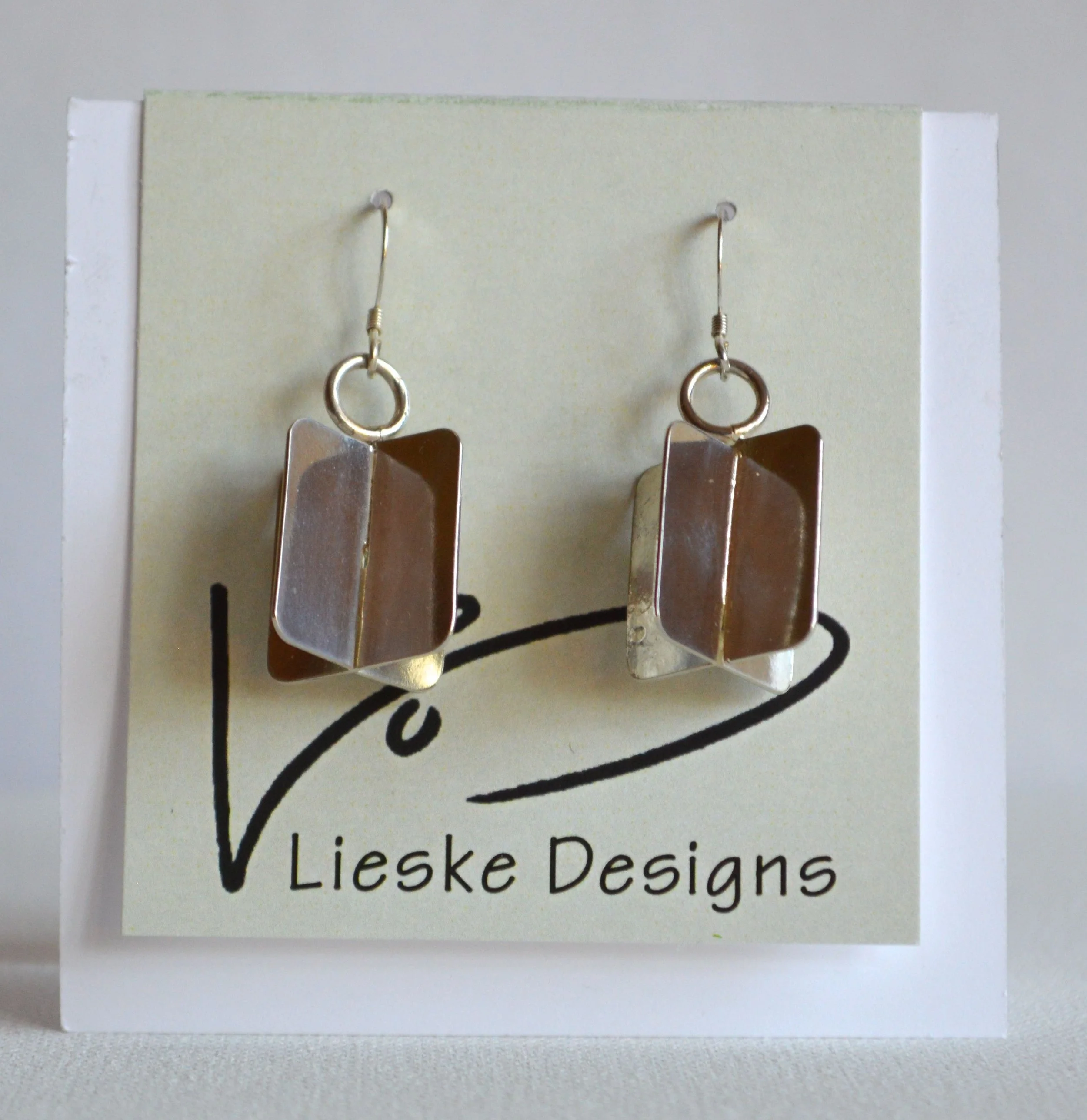 Crane Rectangle Earrings