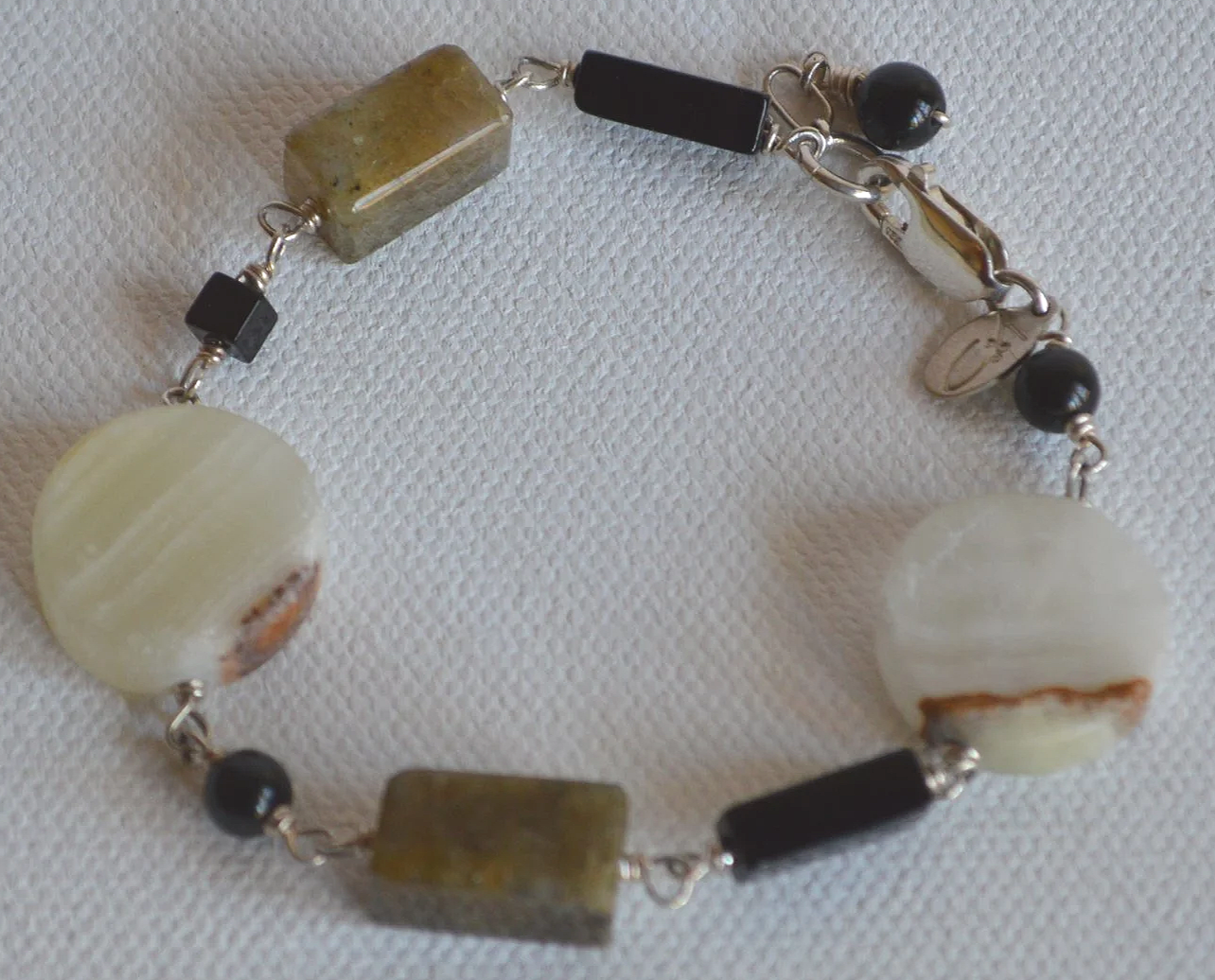 Jasper and Labradorite Bracelet
