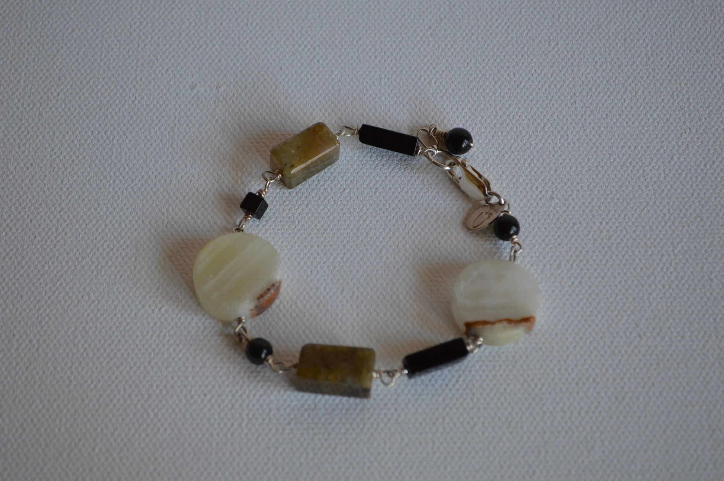 Jasper and Labradorite Bracelet
