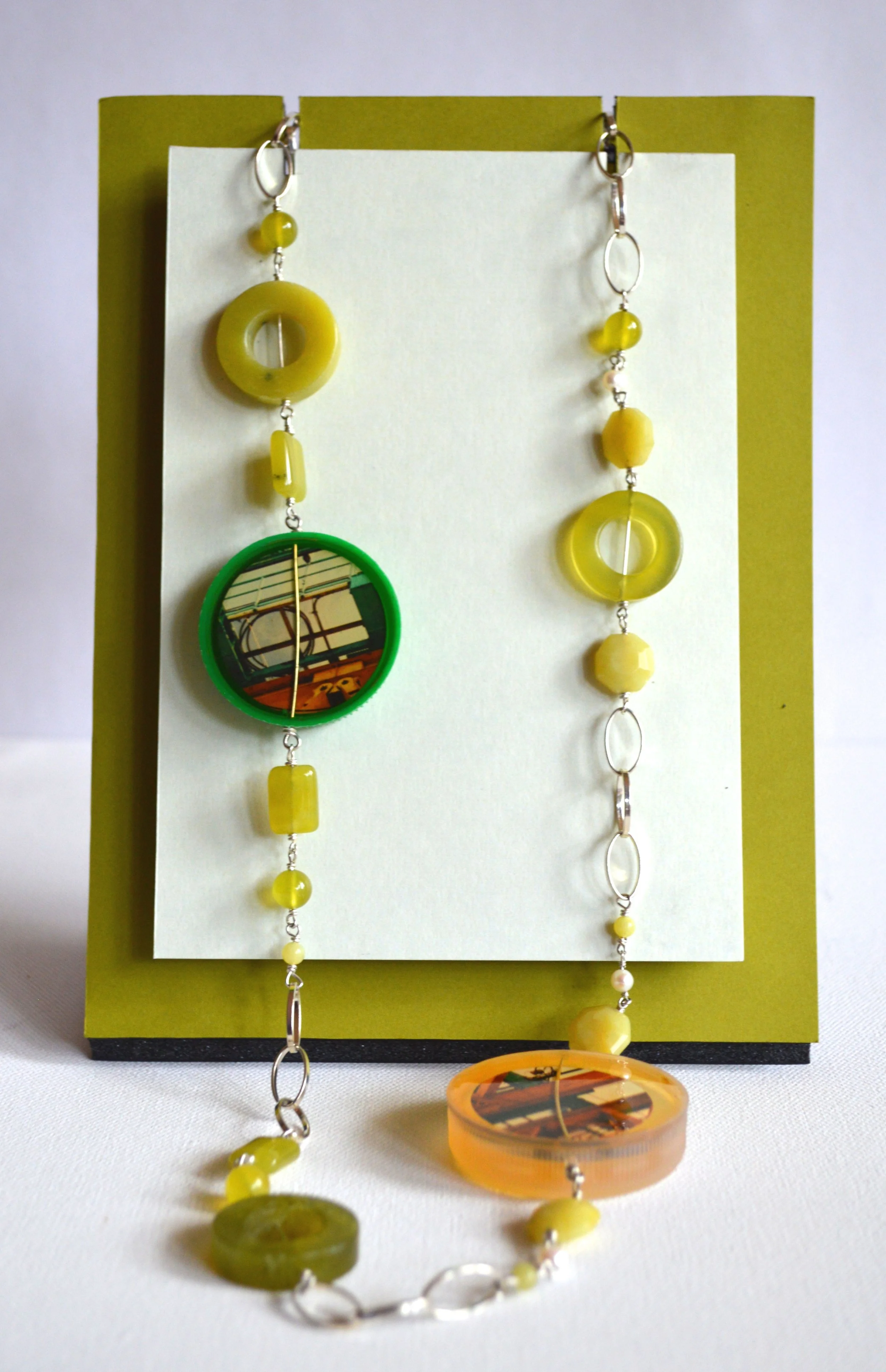 Recycled Crane Jade Necklace