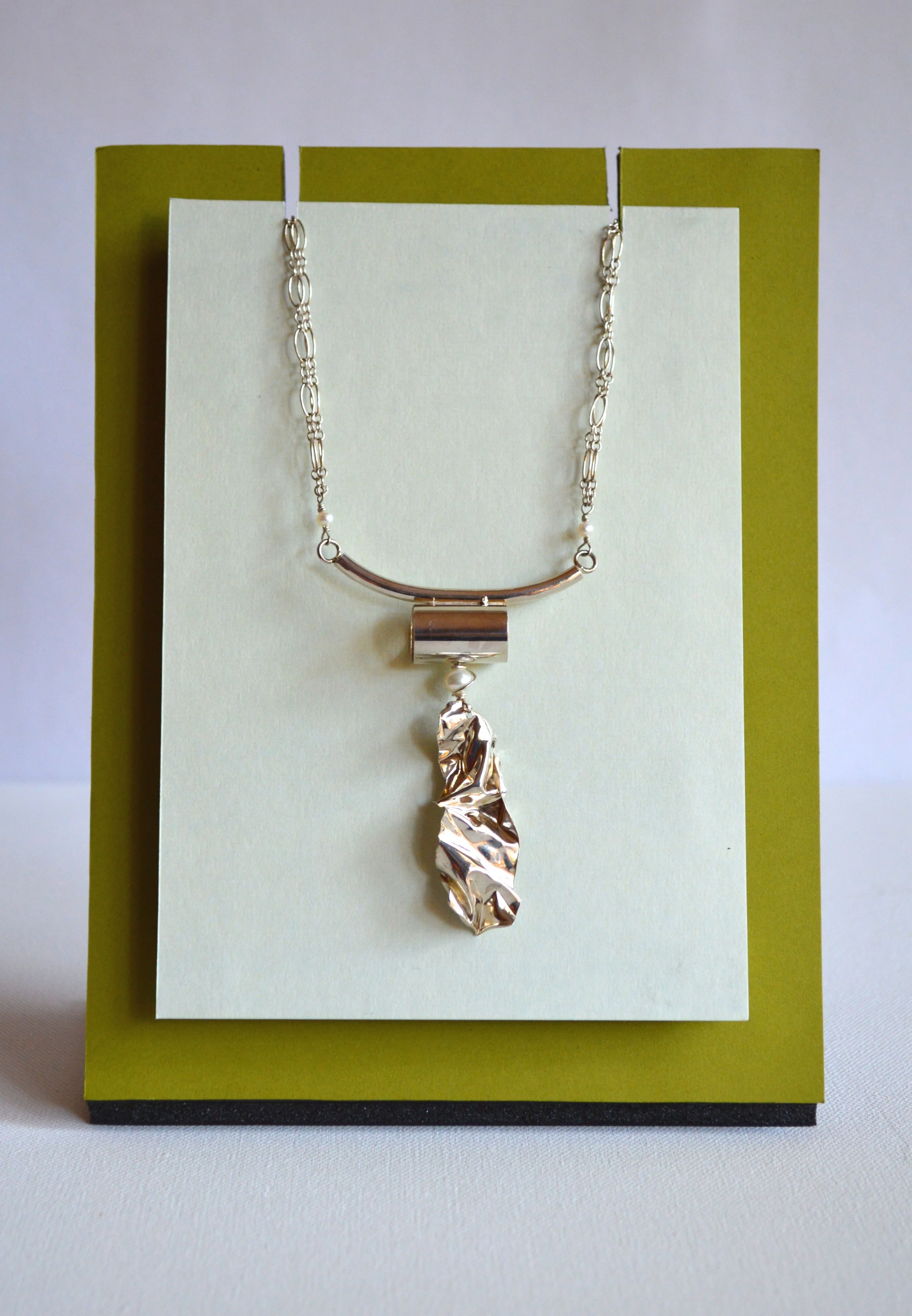 Origami Pendant Drop Necklace