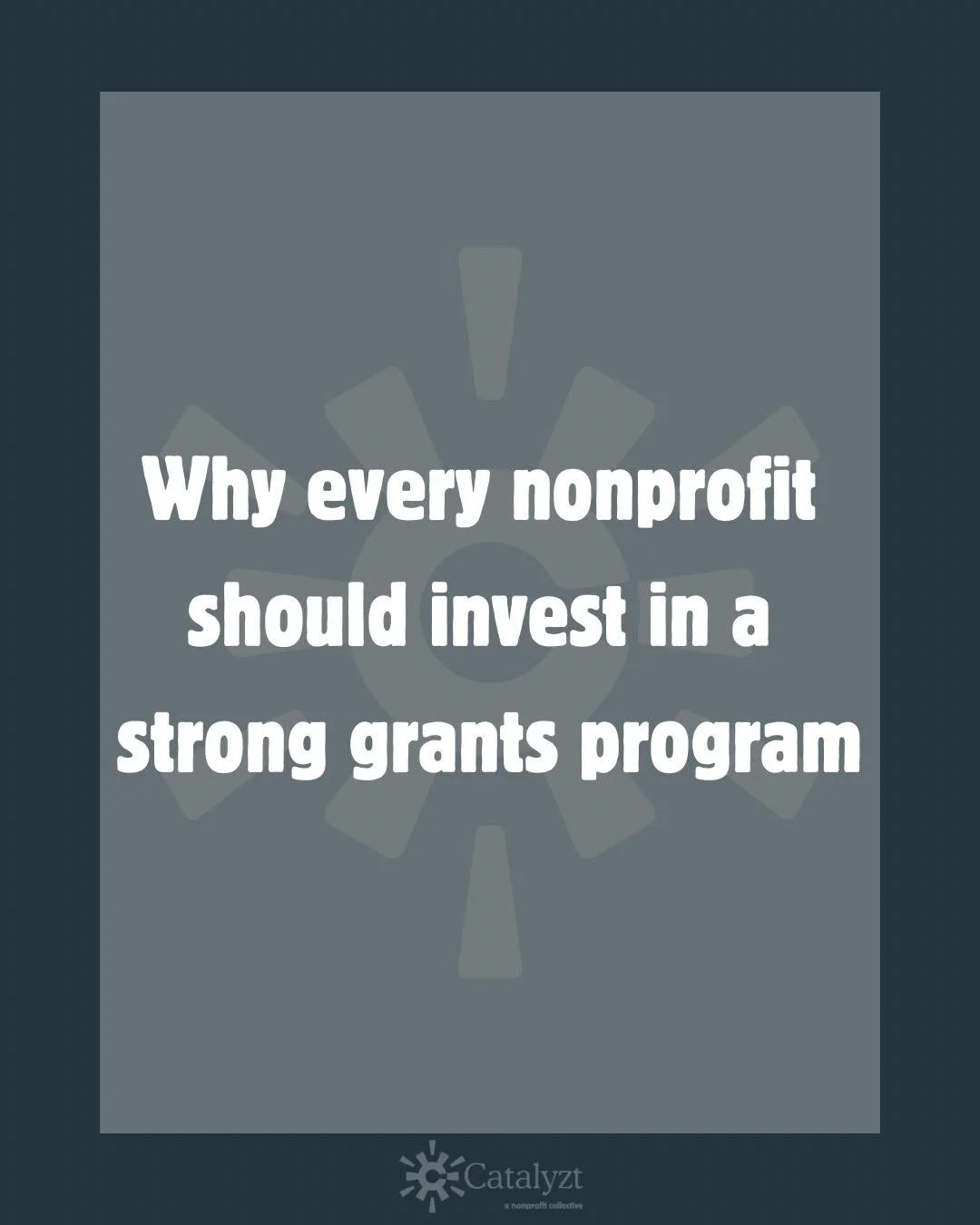 What does your grant program look like? 👀