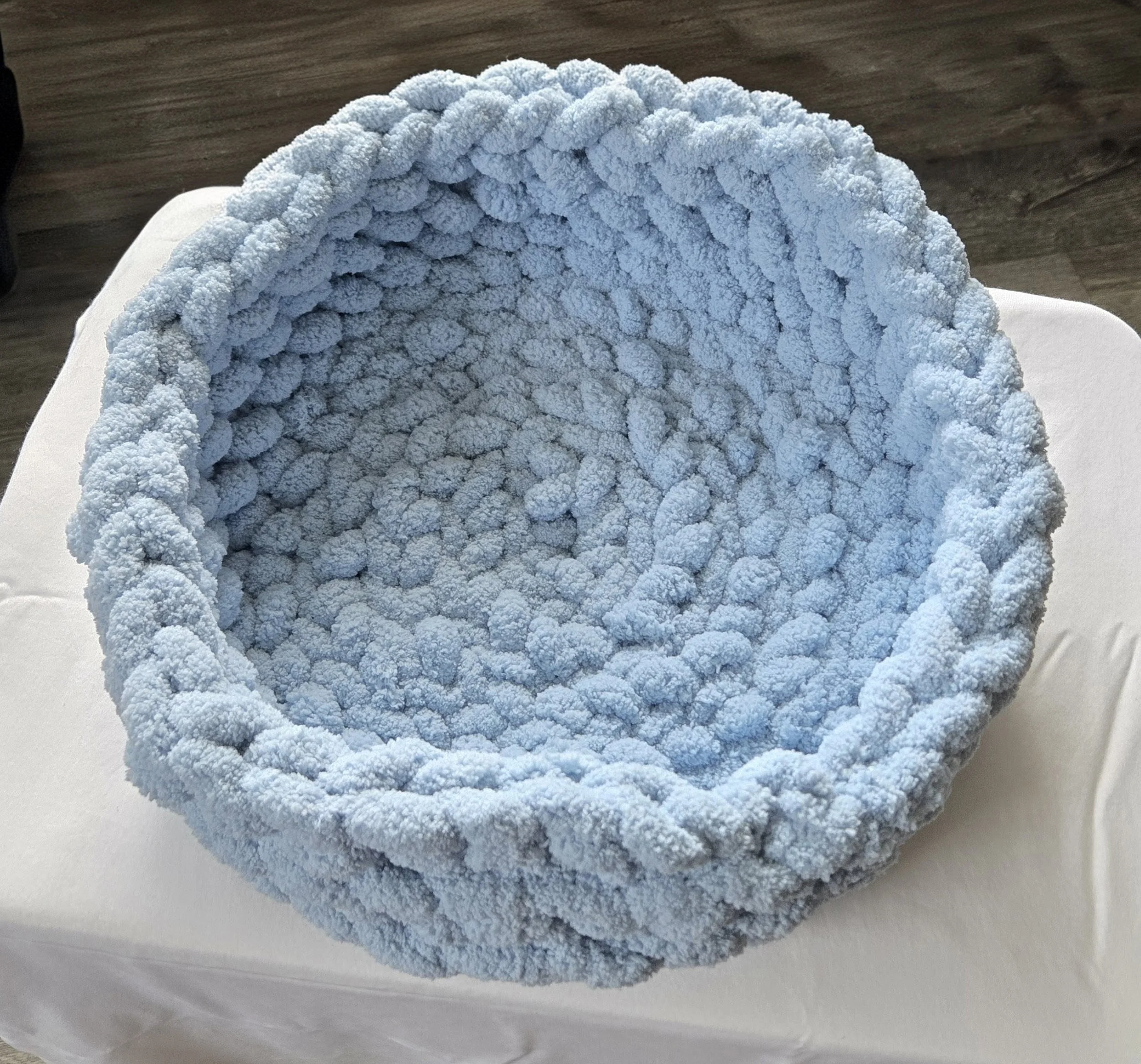 Pet Bed Small 12" Light Blue