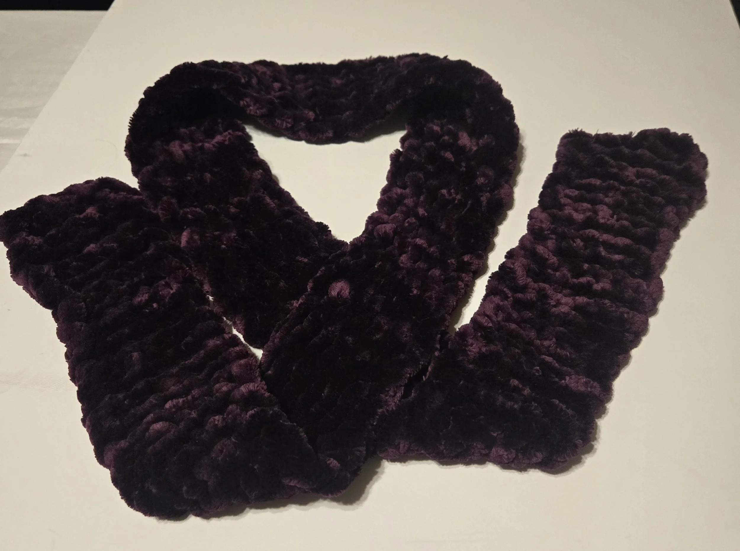 72 inch Burgundy Scarf