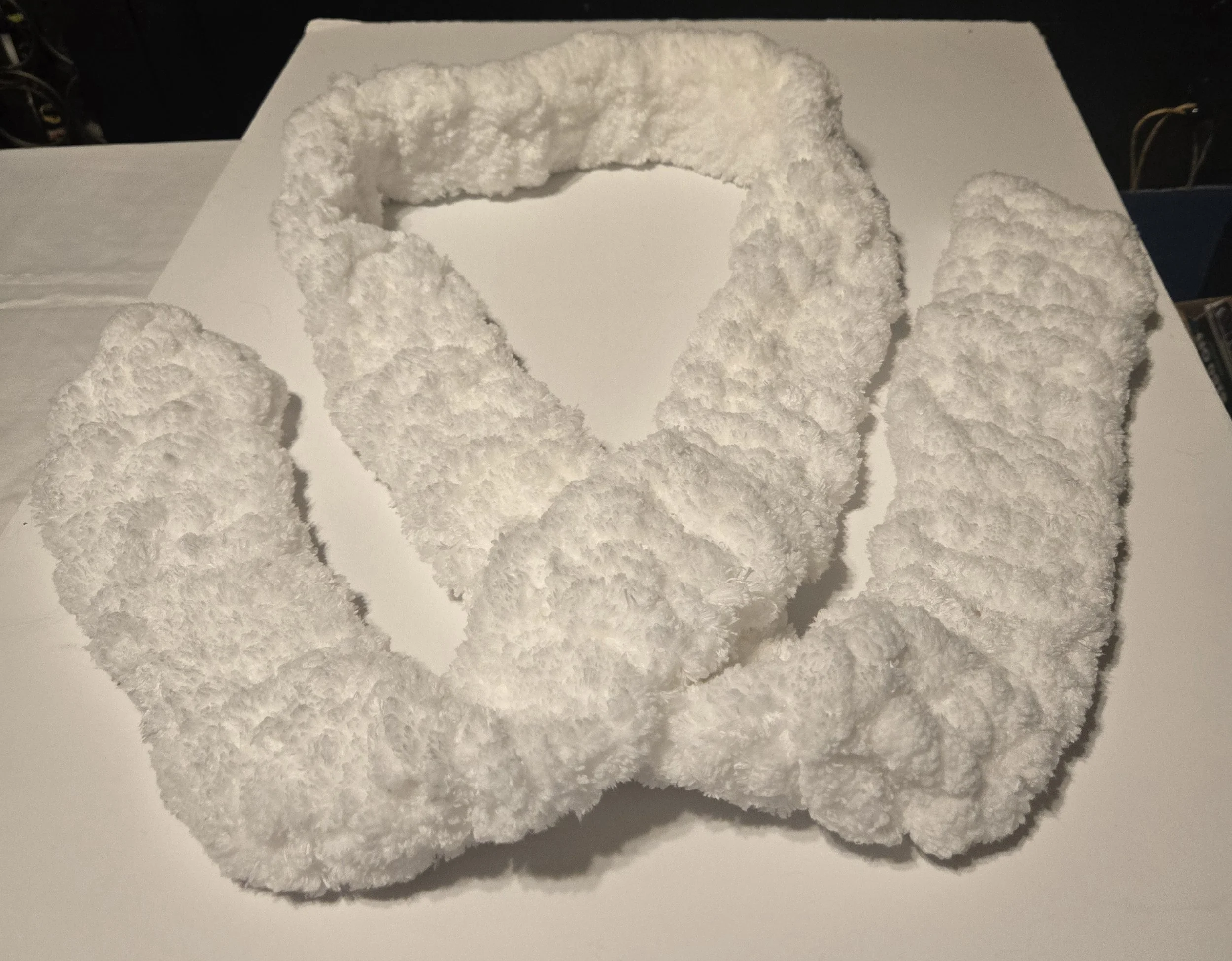 100 inch White Scarf