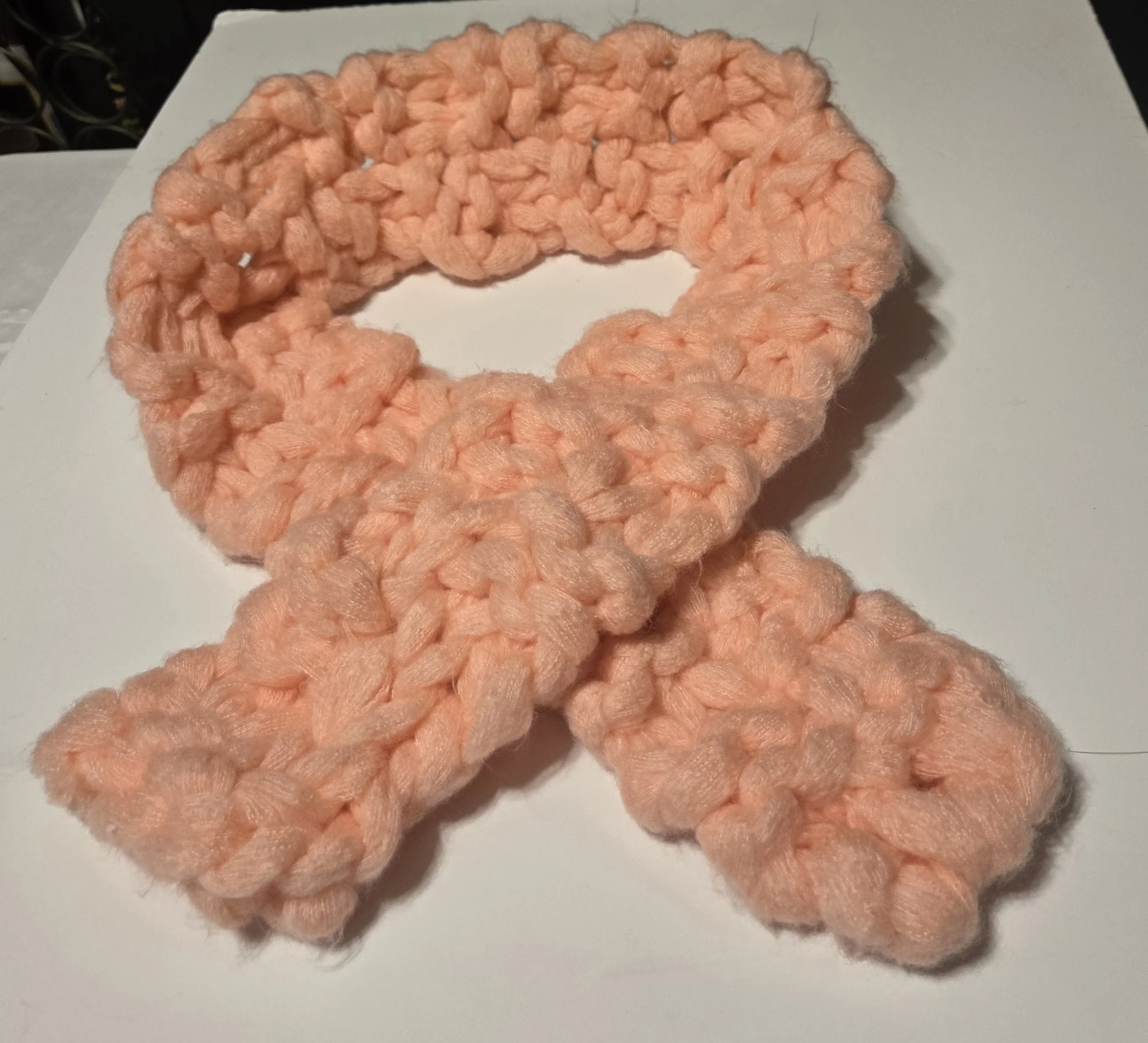 58 inch Peach Scarf