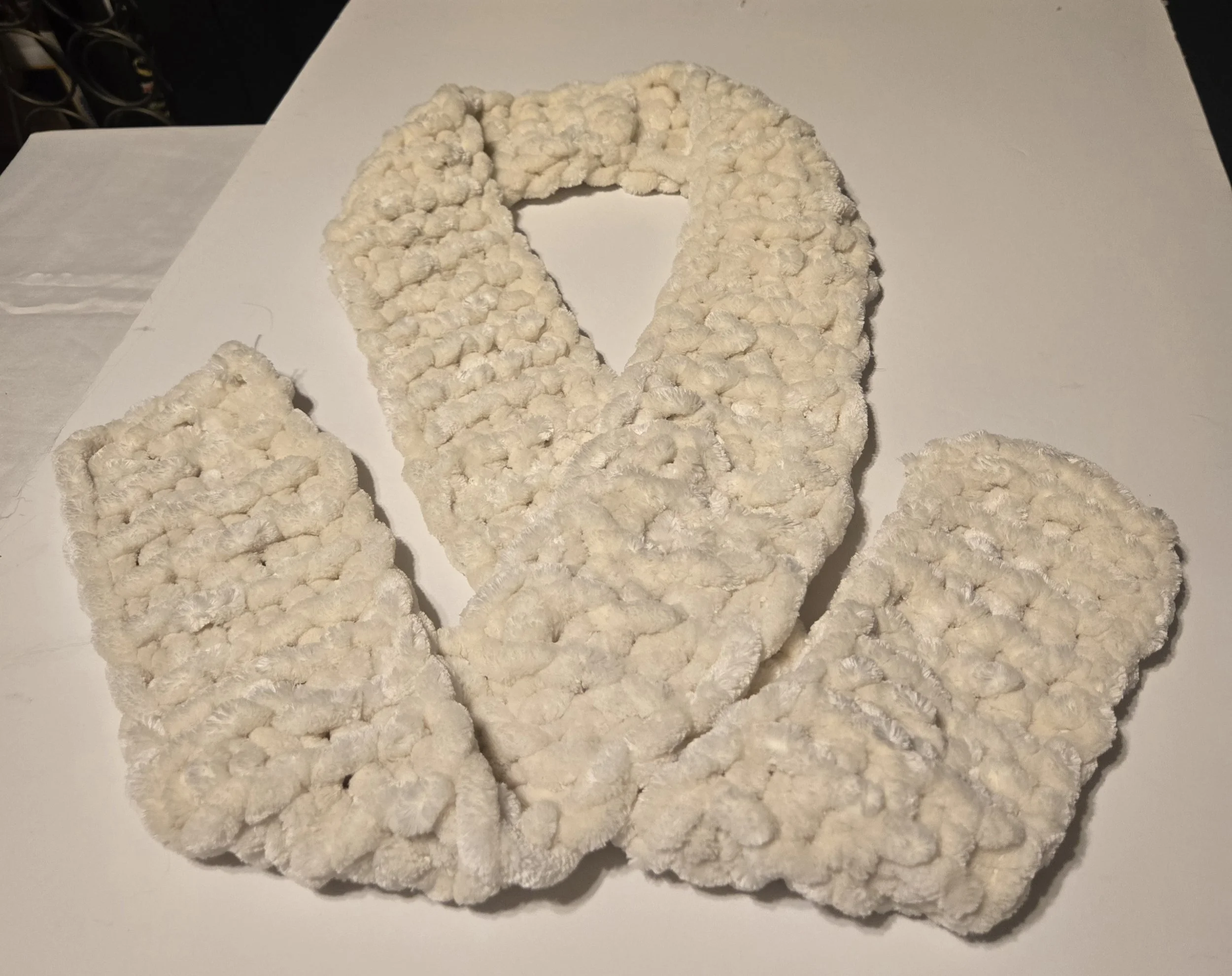 80 inch Cream Scarf