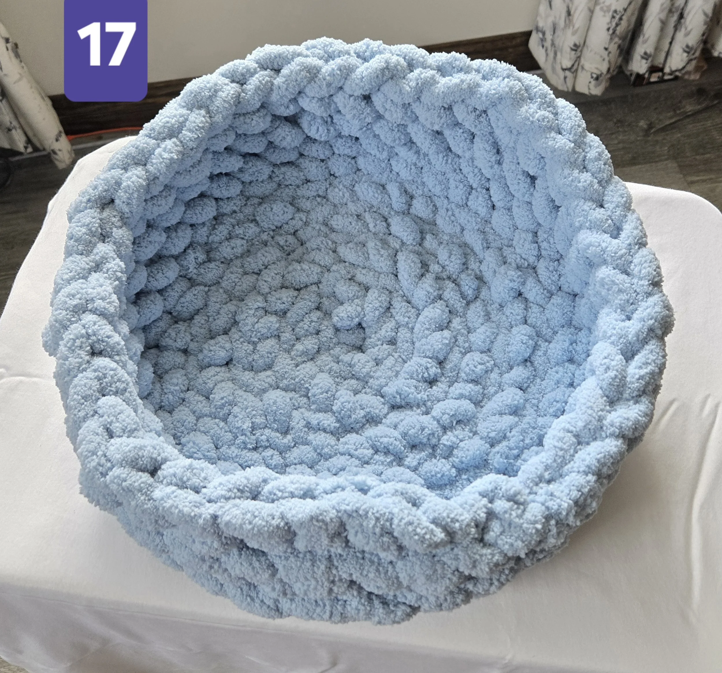 Light Blue Small Pet Bed