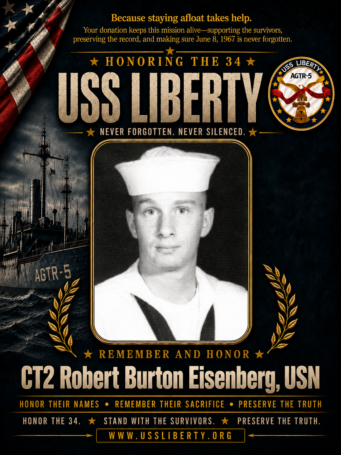 CT2 Robert Burton Eisenberg, USN
