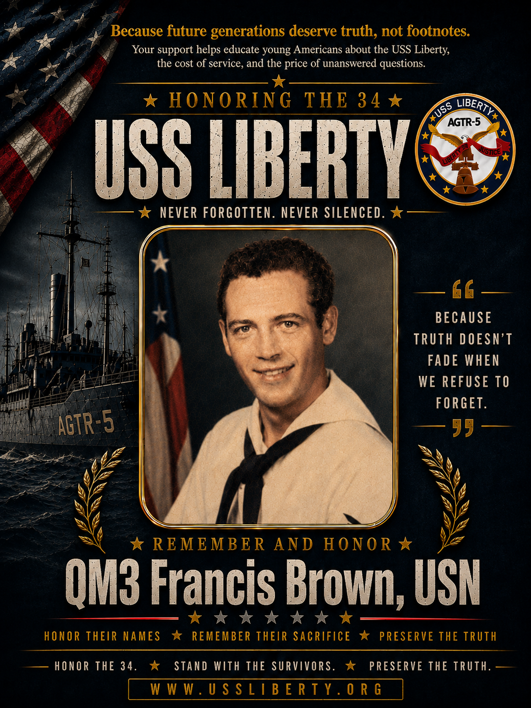 QM3 Francis Brown, USN