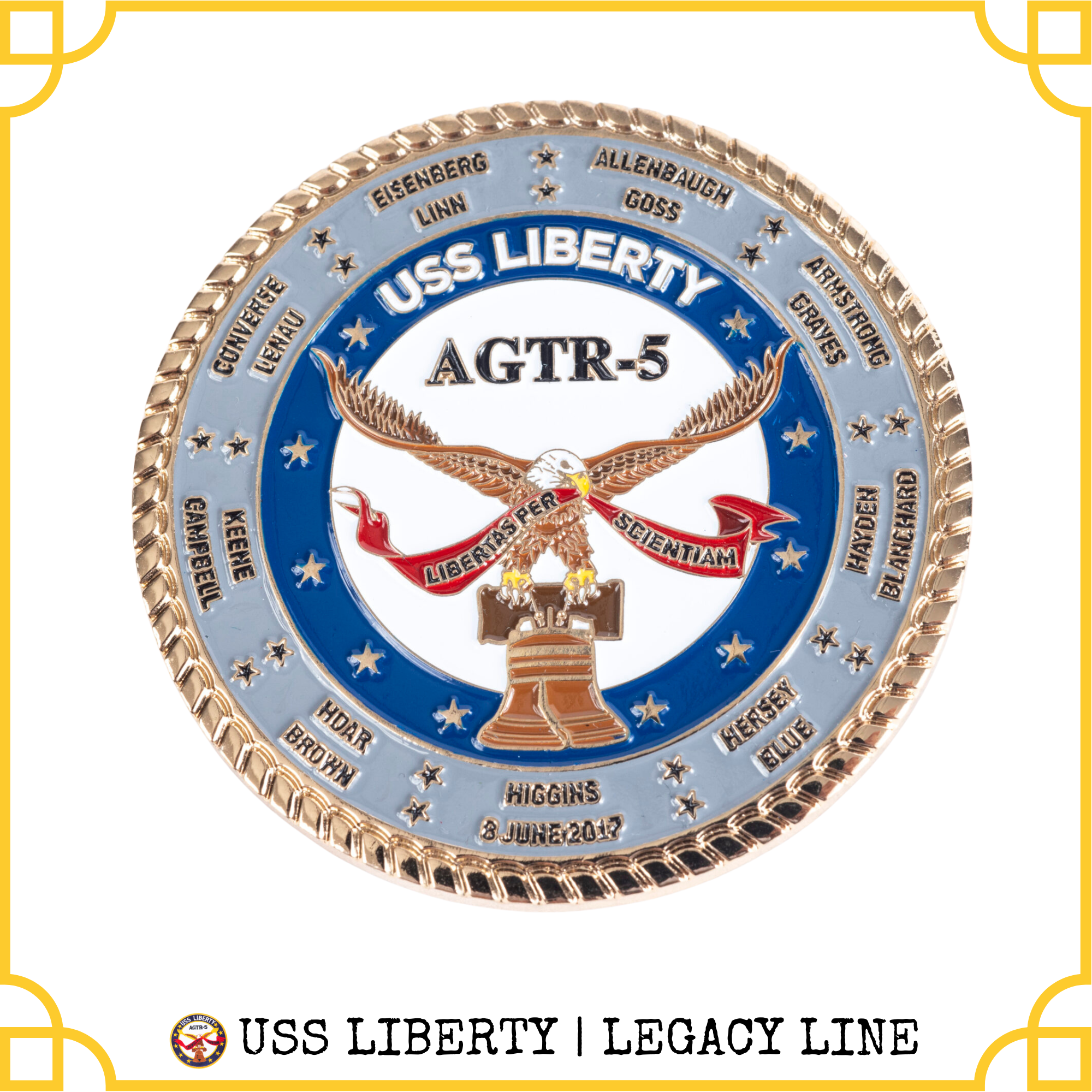 USS Liberty Legacy | Liberty Challenge Coin