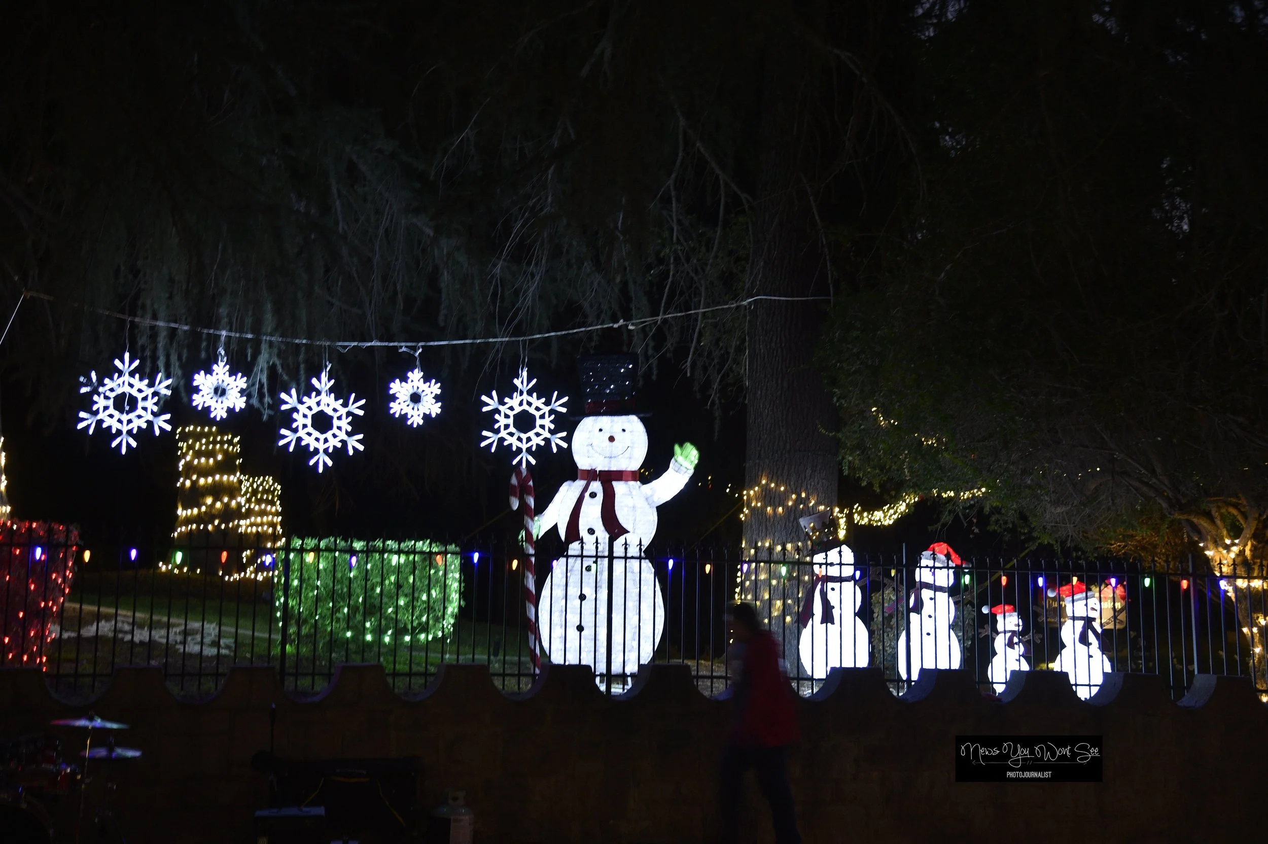  This is just a few of the lights on display at the Burrage Christmas drive-thru. Dec. 14, 2025 ( Photo by Brian Spears, Redlands News Collective) 