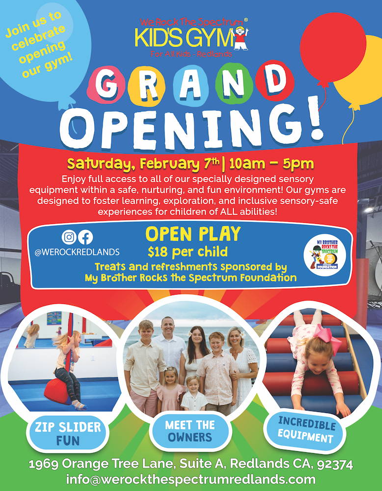 Grand Opening of We Rock the Spectrum Inclusive Kid’s Gym