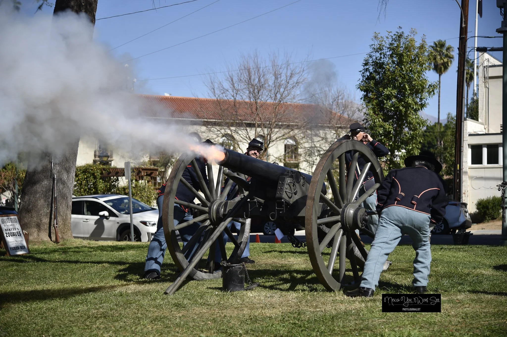  A canon demonstartion during the Lincoln Pilgrimage at the Lincoln Shrine on February 6th, 2026. (Photo by Brian Spears, Redlands Collective News) 