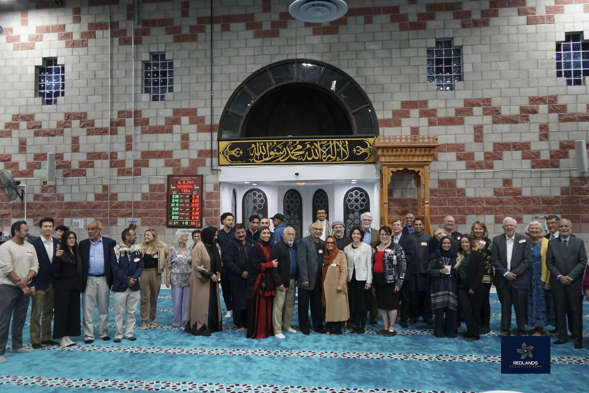  The interfaith community cellibrate Iftar at the Interfaith Ramadan Iftar at The Islamic Community Center of Redlands on Feb. 22, 2026 