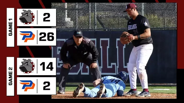 Redlands Baseball plays a pair of run-rule games with No. 20 Pomona-Pitzer