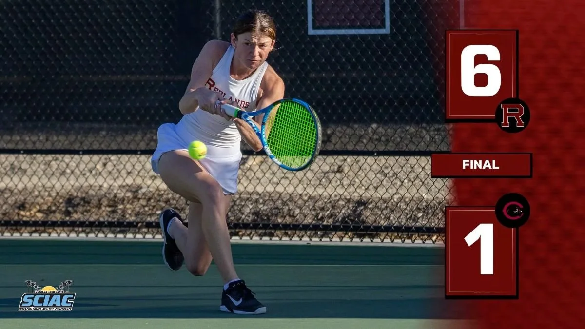 Redlands Tennis Sweeps Caltech and Chapman to Close Regular Season