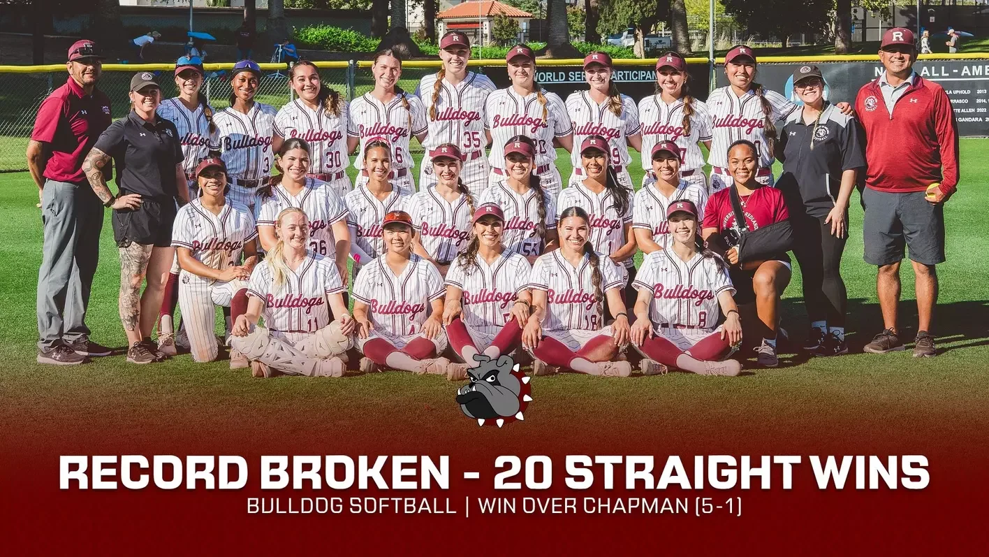 Redlands Softball Secures Sixth Straight SCIAC Championship Title