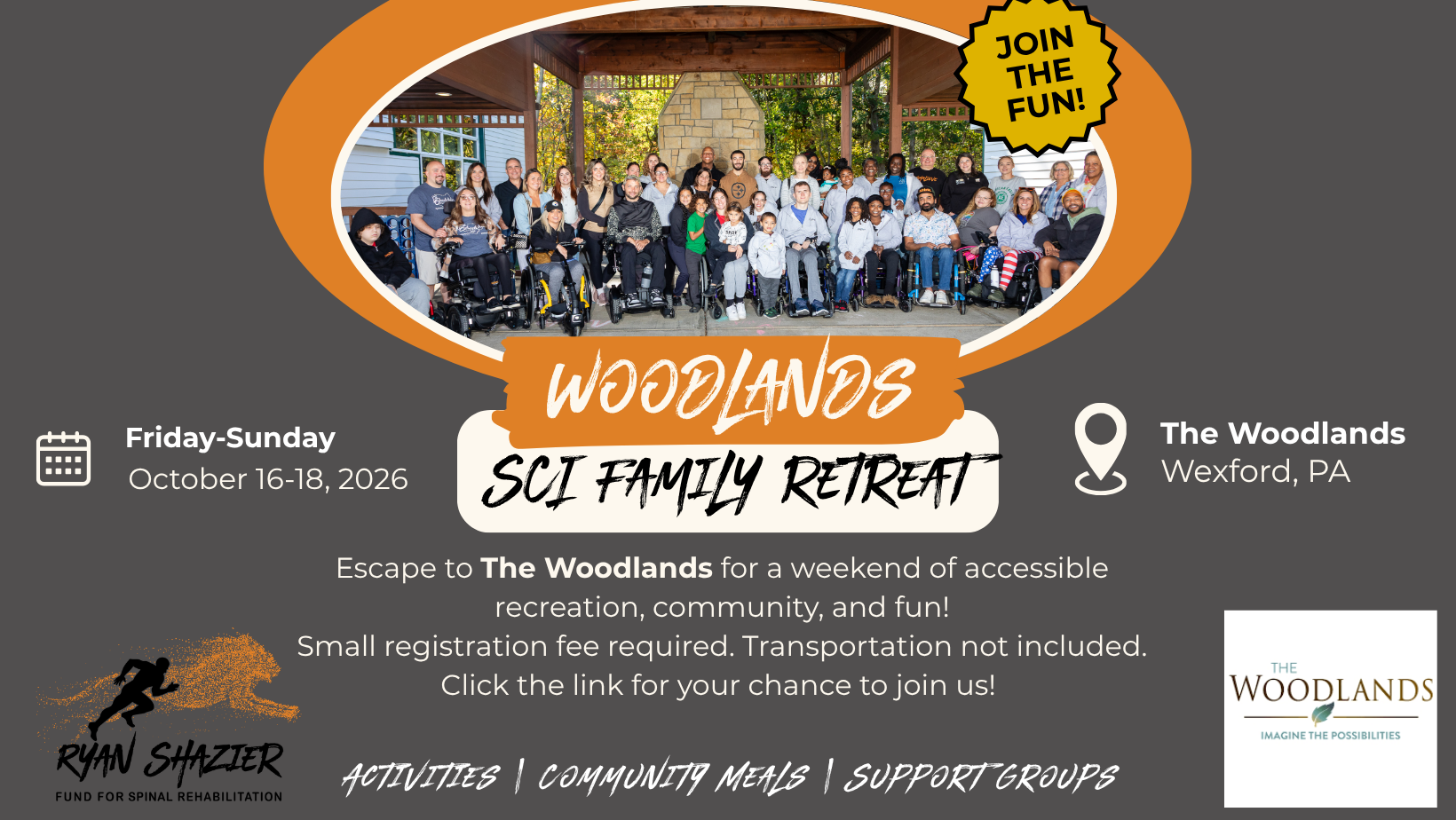 Woodlands Family Retreat Weekend 