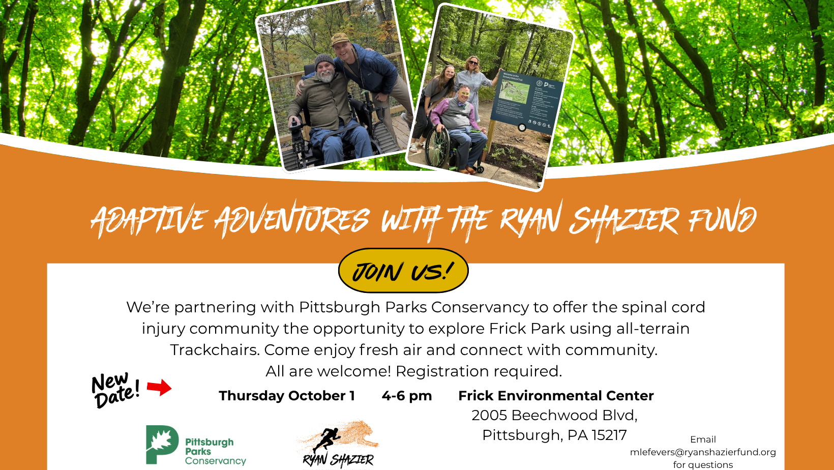 Adaptive Adventures - Trackchairs at Frick Park 