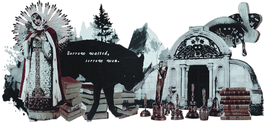  Title:  Wolf Girl 1 
 Media:  Photoshop 
 Notes:  Personal piece. Collage based on a original character who’s story consists of ideas of grief, death, revenge, necromancy, and sacrifice.