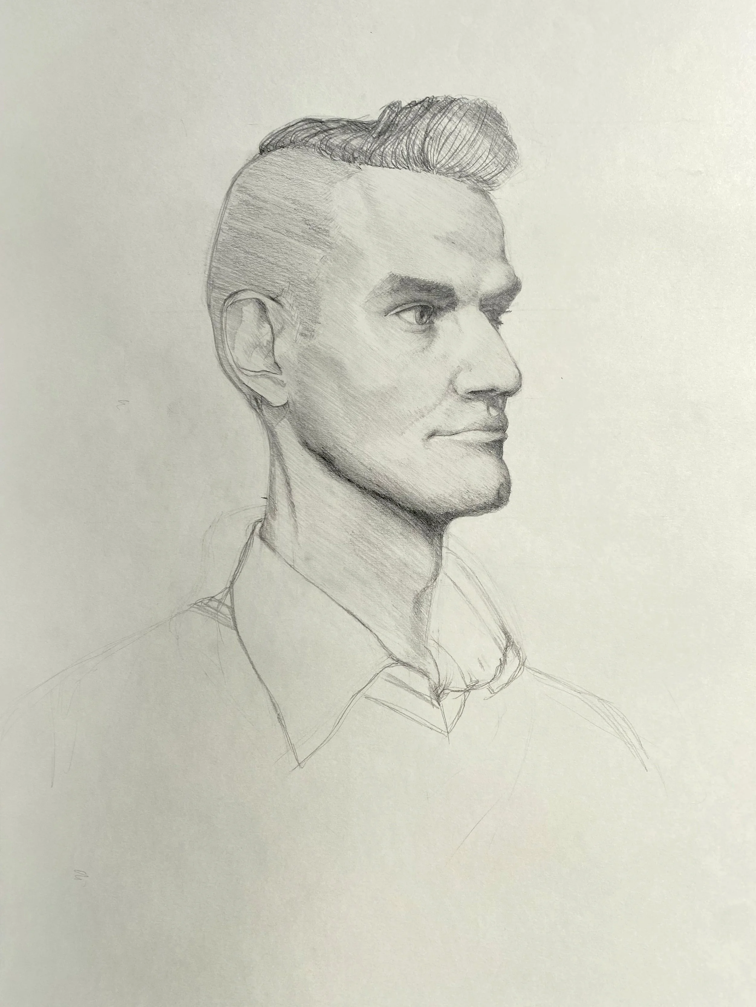  Title:  Life Study 3 
 Media:  Pencil 
 Notes:  Life drawing of model.